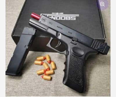 Premium Glock18 Blowback Soft Bullet Toy Gun – Realistic Recoil Action, Durable Plastic Body, Safe & Fun Play Experience for Kids